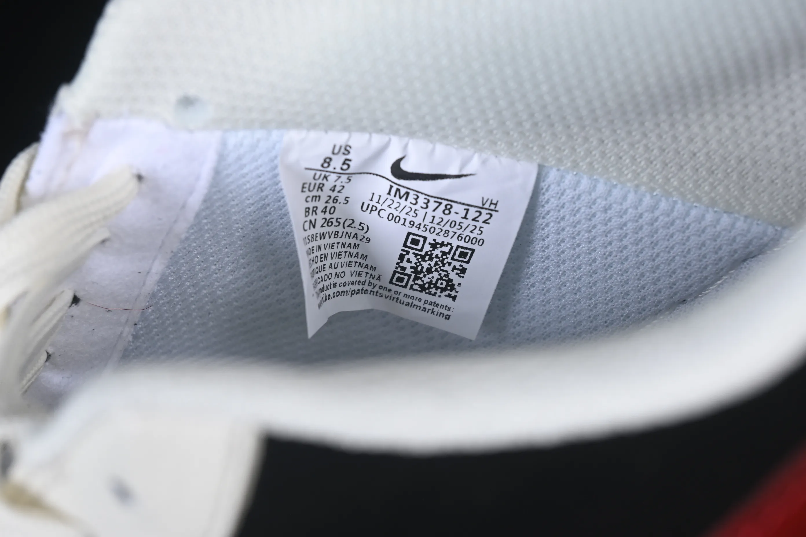 All categories Nk Air Force 1 Air Force series Nk Air Force 1 Low Air Force low-top Nike Air Force 1'07 Low White, red and black color splicing Air Force 1 low-top casual sneakers IM3378-122